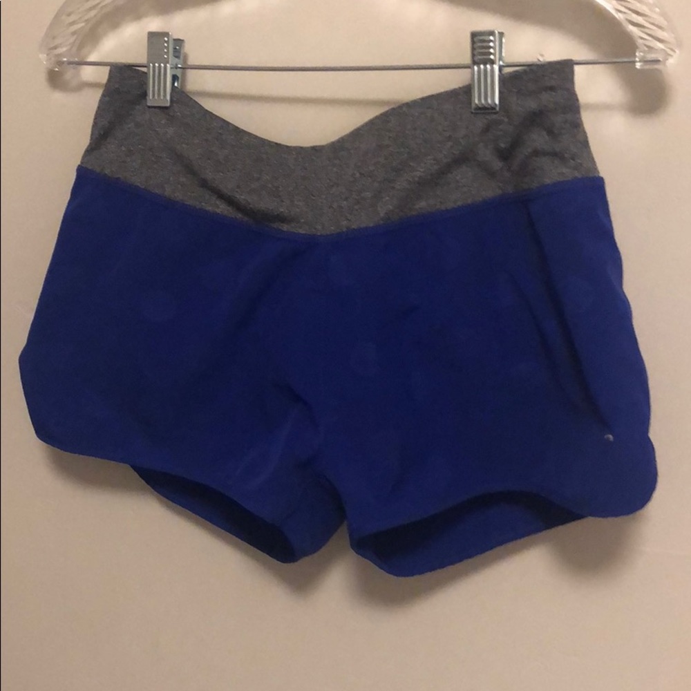 Blue grey athletic shorts